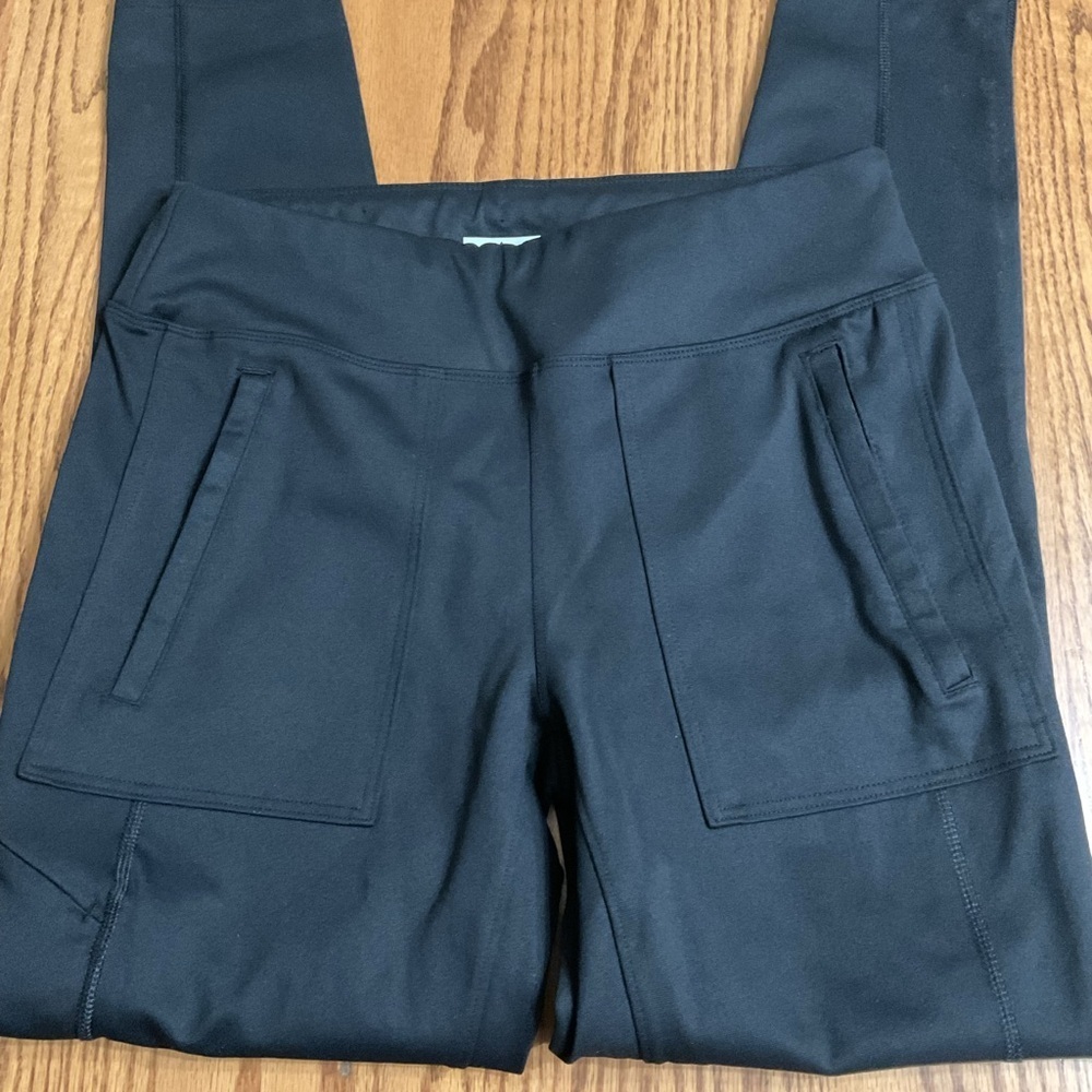 Ridge cut Women's Black nylon joggers size small
